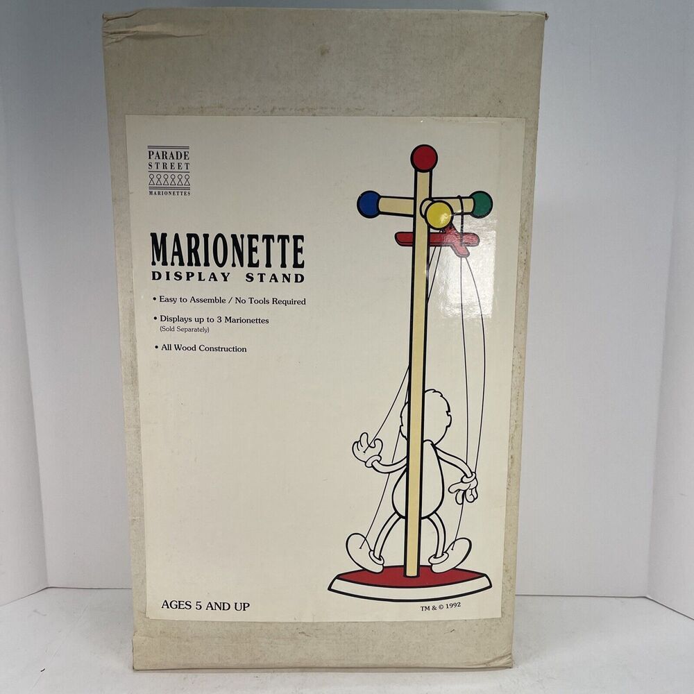 VINTAGE Marionette Display Stand, Parade Street 1992 , One Of A Kind - Brand New